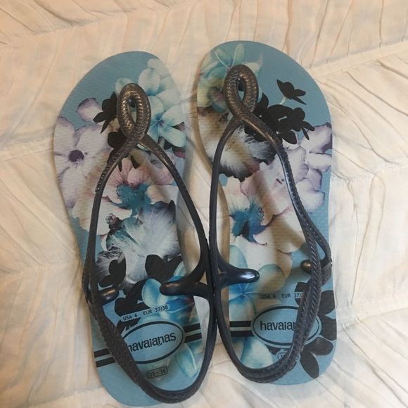 Havaianas Luna sandals - blue flowers - Picture 3 of 4